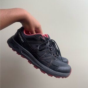 Salomon Black and Pink Trail Running Shoes